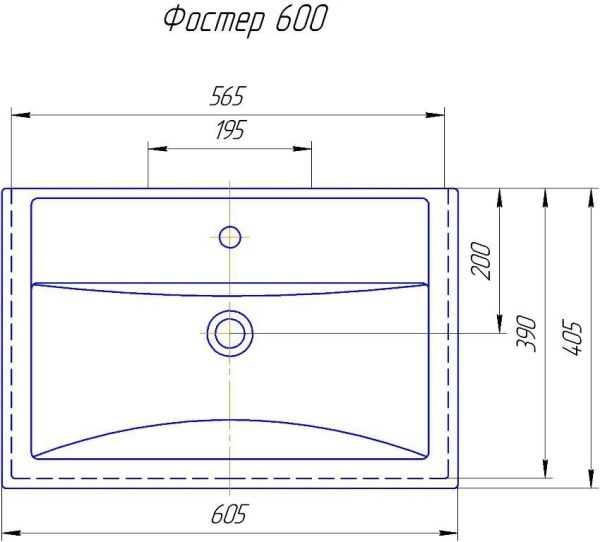 Раковина ASB-Woodline Фостер 60 19399